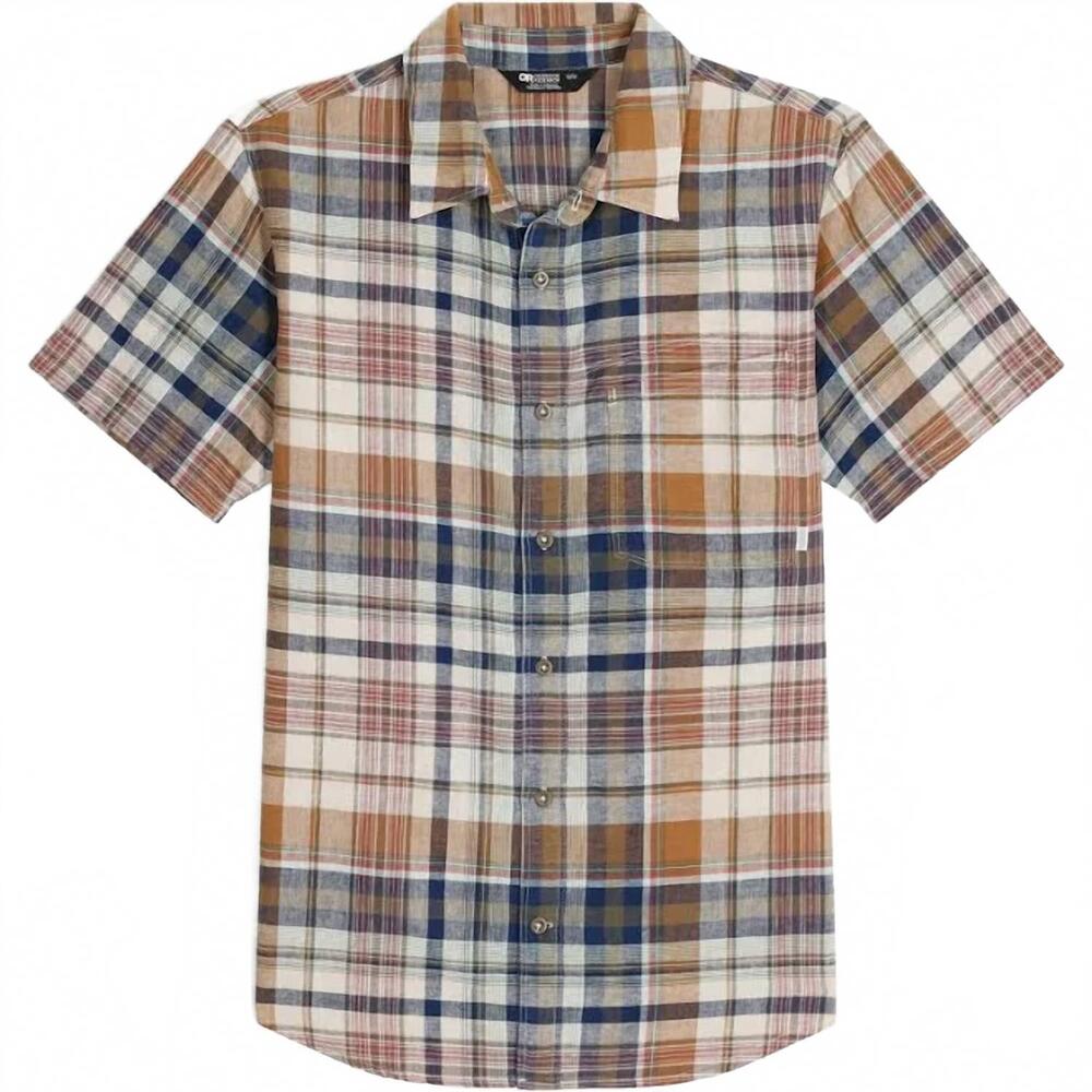 NEW OUTDOOR RESEARCH men's weisse plaid shirt in bronze